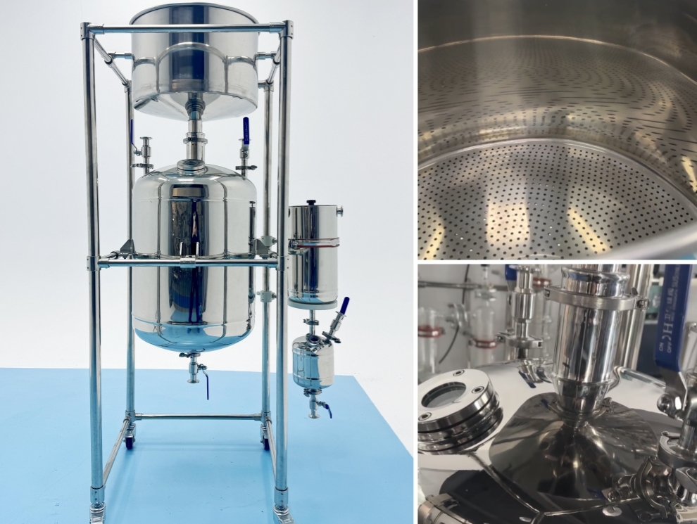 100L Stainless Steel Vacuum Filtration Device with Cold Trap And Receiving Tank