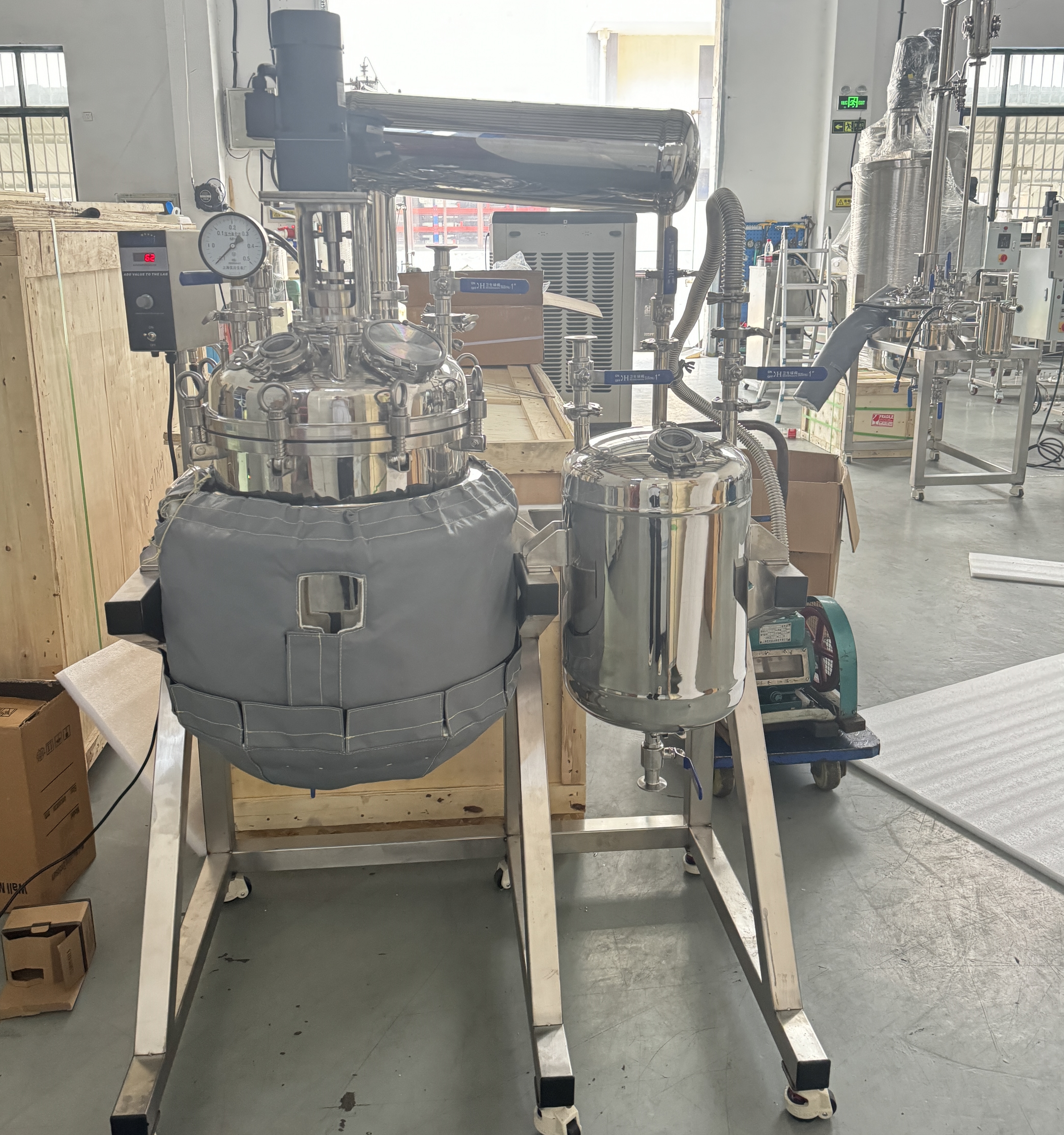 50L Stainless Steel Reactor with Insulation Jacket