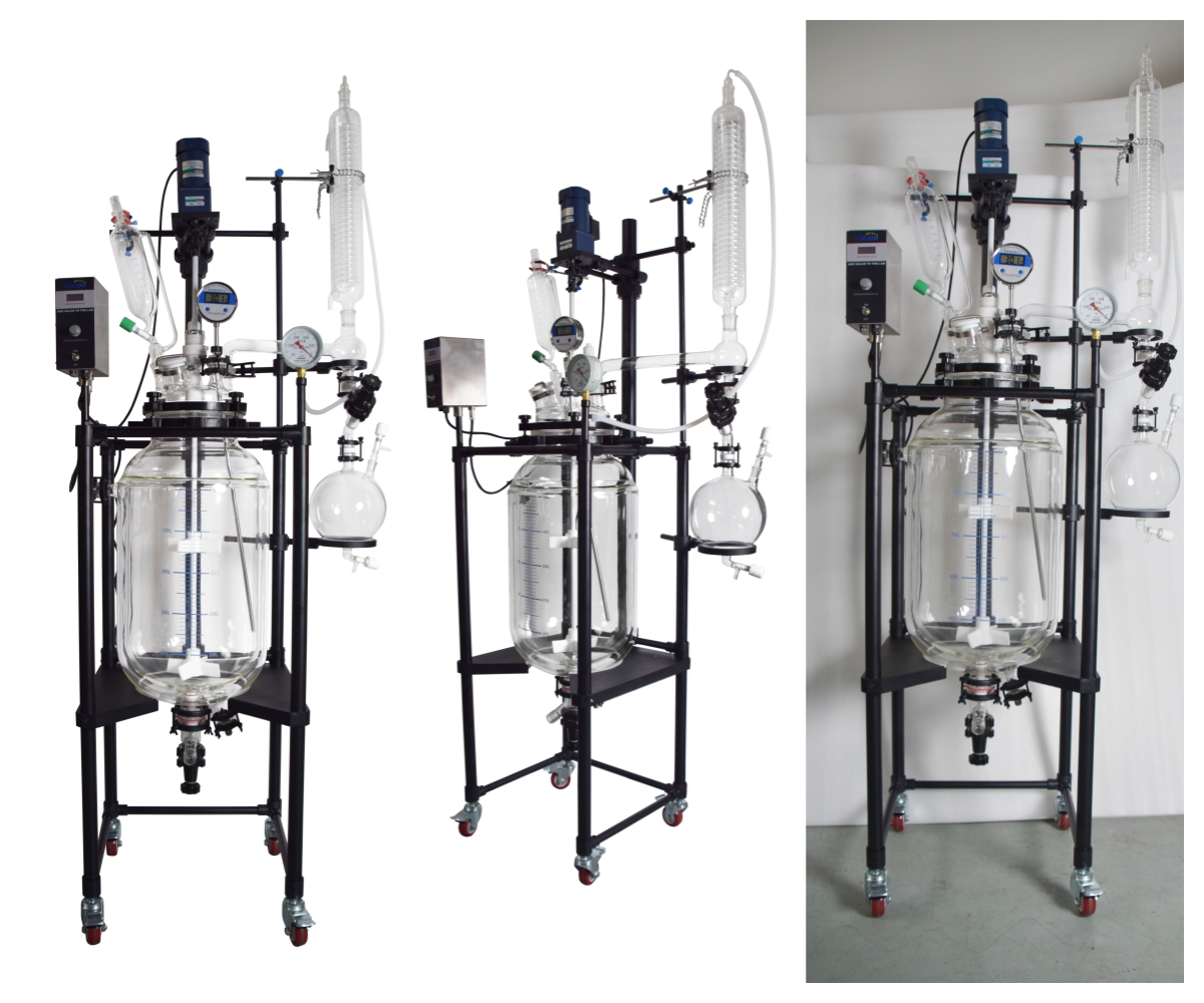 Custom PTFE-Coated Jacketed Glass Reactors
