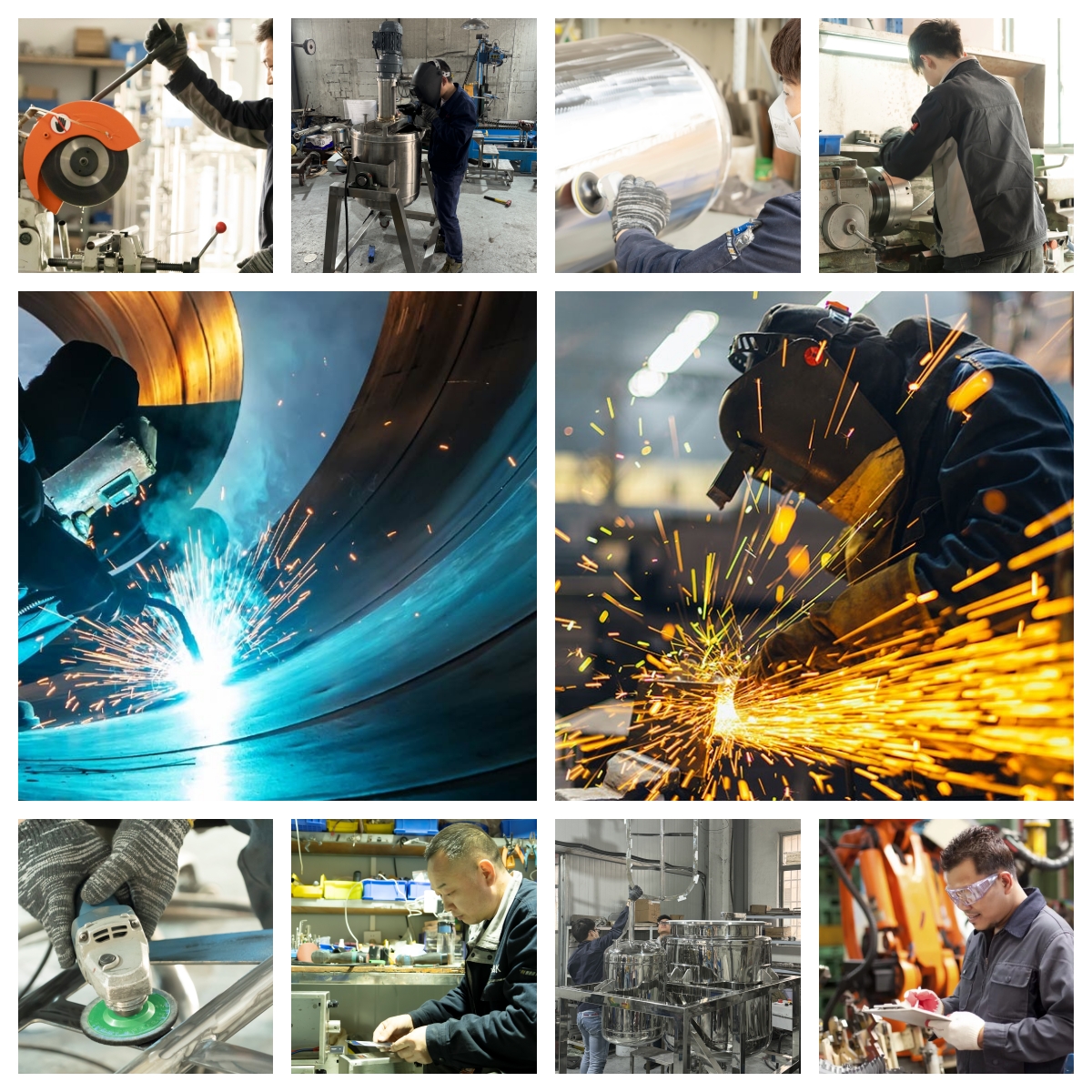 Production Workshop Of Stainless Steel Equipment