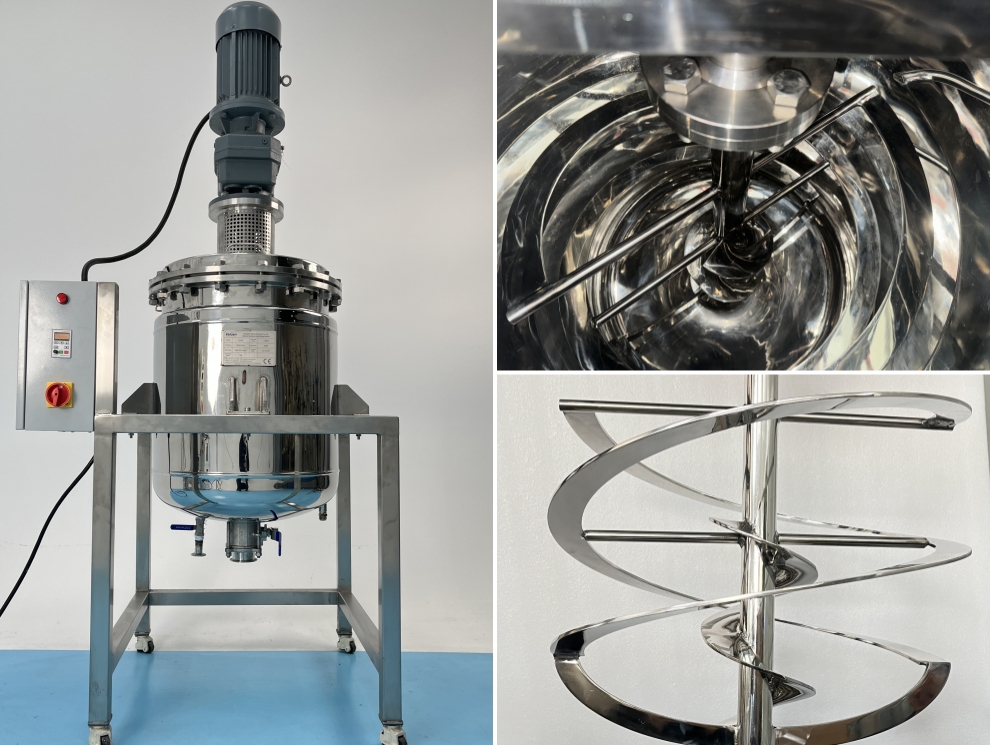 130L Jacketed Stainless Steel Mixing Reactor Customized For Slovenia Clients 